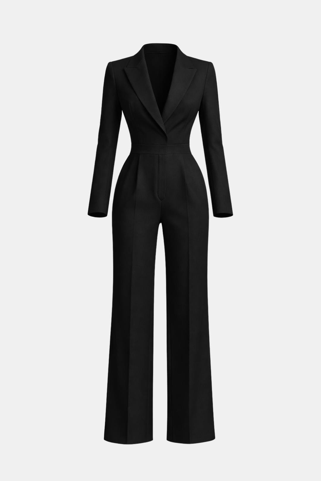 Women's Tailored Wrap-Front Jumpsuit – Tiana Black